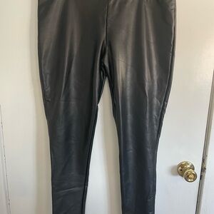Mixit Black Faux Leather Leggings
